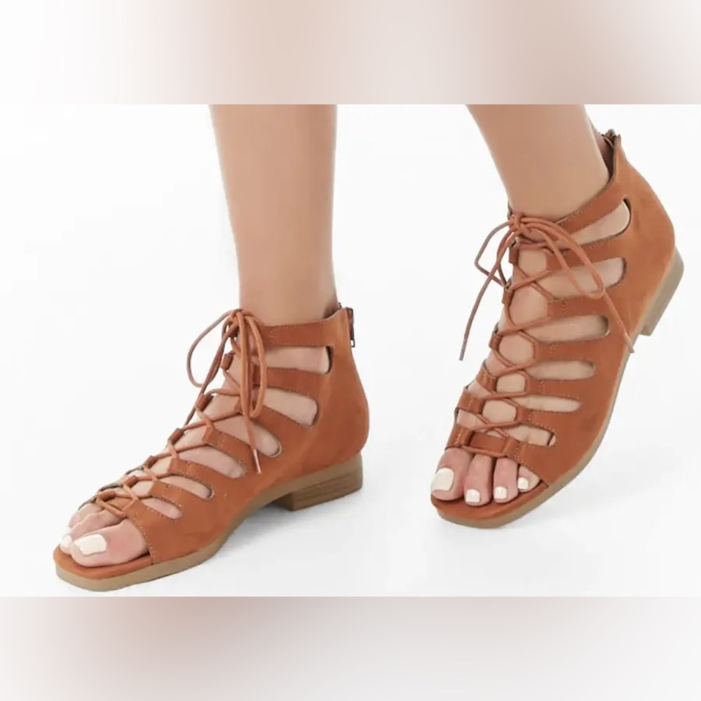 Forever 21 Lace Up Gladiator Sandals